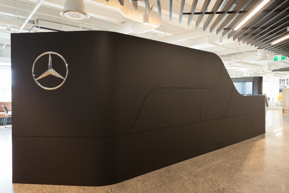 Eclipse Aluminium Baffle at Mercedes Benz