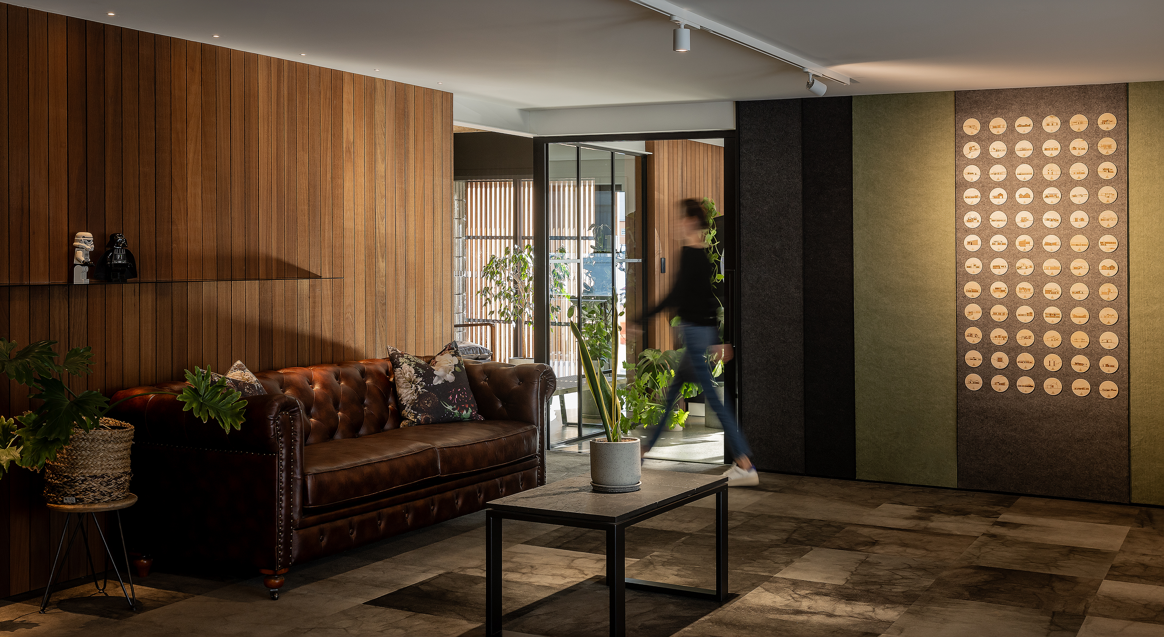 Office space with Floc Roll - Threefold Architecture Office