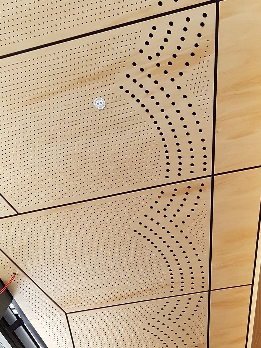 Perforated Timber Panel Ceiling